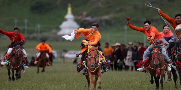 rural folklore event in Garze