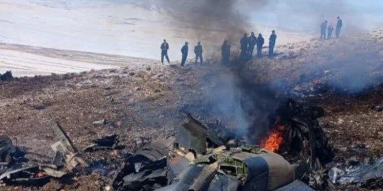 A military aircraft in Iran crashed in Hamadan Province
