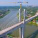 Ecology first! The number of piers of the high-speed railway bridge across the upper reaches of the Yangtze River has decreased