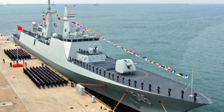 First Chinese Type 054B frigate commissioned