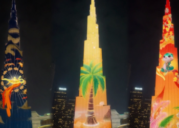 Spirit snake offer Vientiane update! The Spring Festival Light Show of the General Taiwan for the sixth consecutive year to light up the world’s highest building