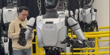 The country’s first heterogeneous humanoid robot training ground opens in Shanghai