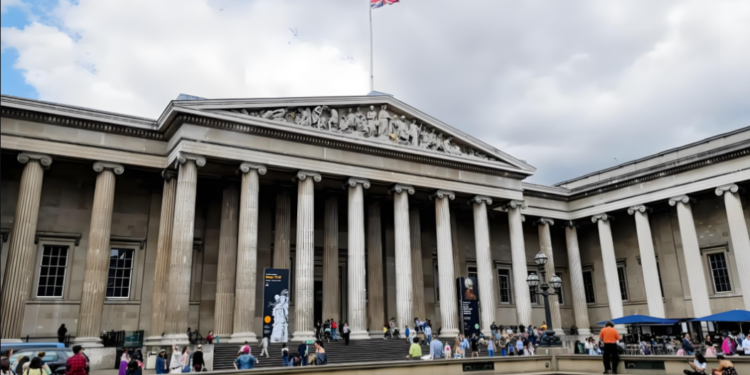 The technical system of the British Museum is partially closed by the artificial destruction