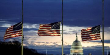 Trump expressed dissatisfaction with the fact that the flag in the United States was still flying at half-mast when he took office
