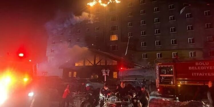 Türkiye’s Interior Minister: Fire at ski resort hotel kills 10 and injures 32