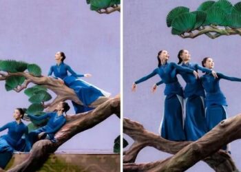 When the dance is “mount into the painting”, Danqing’s realm is drawn endlessly and elegant