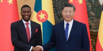 Xi Jinping meets Grenada Prime Minister in Beijing