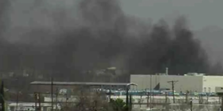 Five people injured in an explosion near an airport in Texas, USA