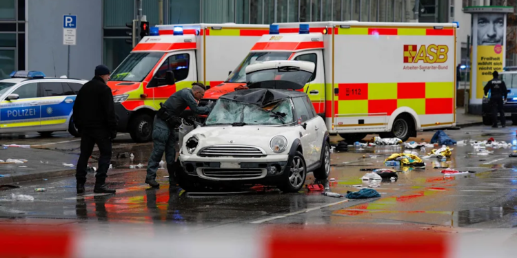 German police: Munich car crash incident injured 36 people in a deliberate attack