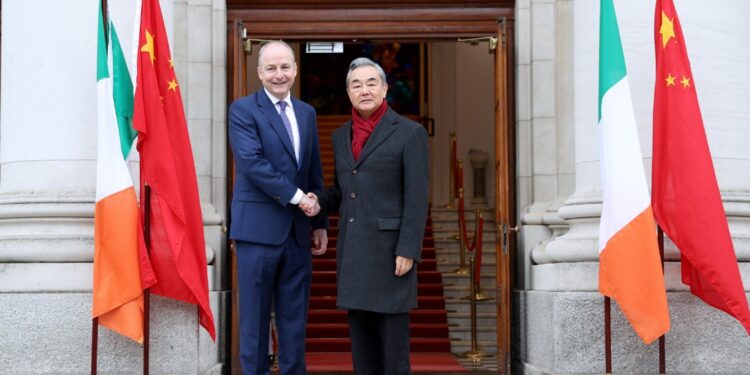 Irish Prime Minister Martin meets with Wang Yi