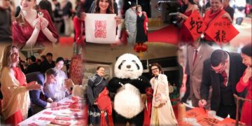 The Chinese Embassy in the United States held"Golden Snake Welcomes Spring"Spring Festival garden party