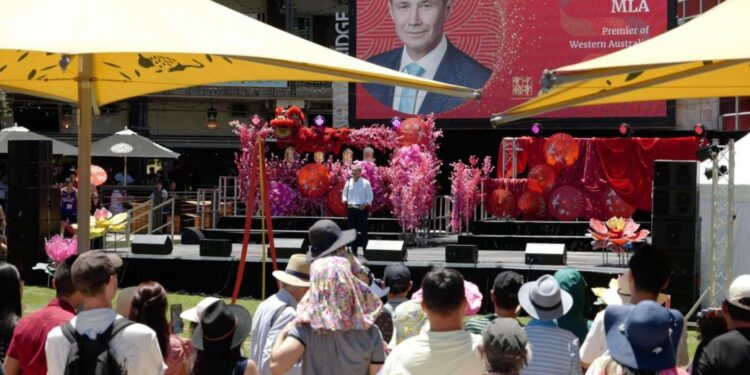 The opening ceremony of the 14th Perth New Year Culture Festival