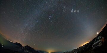 A Moon-October Pleiades, which is very suitable for public observation in our country, will be staged on the 5th