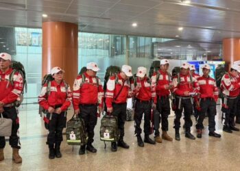 Chinese Red Cross International Rescue Team Arrives in Yangon, Myanmar