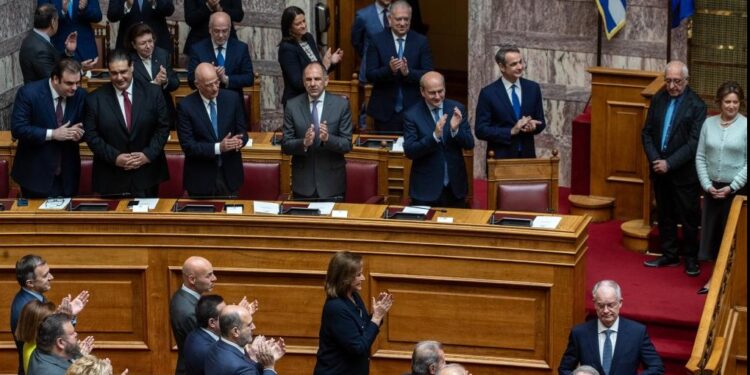Constantinos Tasulas sworn in as new Greek president
