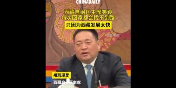 The Chairman of the Tibet Autonomous Region joked that every time he returned home, he would not find the way, just because Tibet was developing too fast