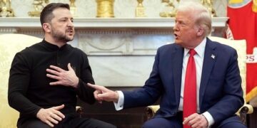 Trump meets Zelensky and quarrel in a quarrel