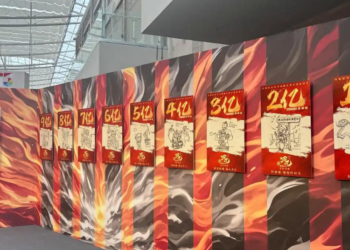 Beijing International Film Festival: “Nezha 2” hand-painted poster exhibition opens to the public