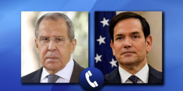 Russian Foreign Minister and Ukraine Secretary on phone call to discuss Russia-US relations and Ukraine issues