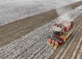 The Xinjiang emerges as a cotton picking production center