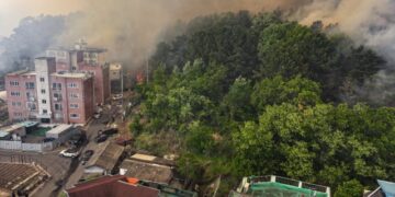 The affected area of ​​Daegu wildfires was extinguished in South Korea.