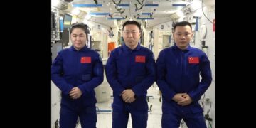 The tenth “China’s Space Day”"Shenzhou 19 astronaut crew recorded blessing videos in orbit