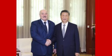 Xi Jinping meets President Bélarusse