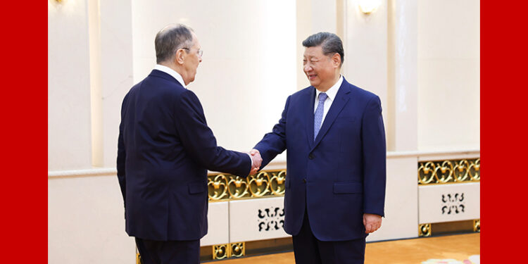 Xi Jinping meets the Russian Minister for Foreign Affairs