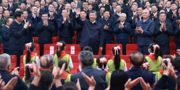 Xi Jinping attends a gala marking the 70th anniversary of the foundation of the Ouïgou autonomous region of Xinjiang