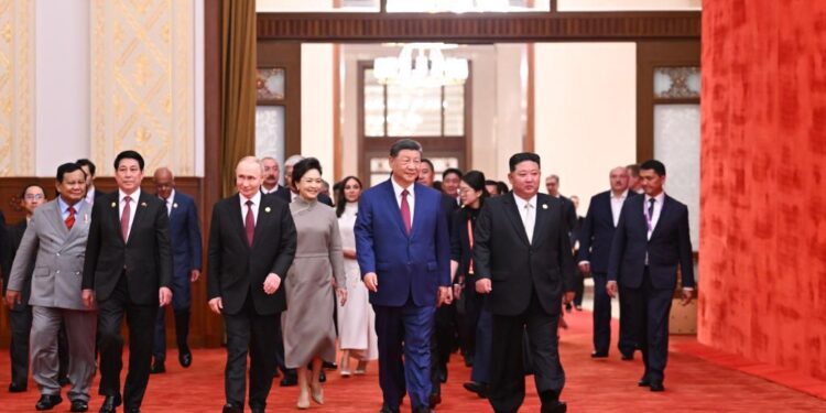 Xi Jinping is aimed at the reception of victory day, emphasizing justice, peace and the strength of the people