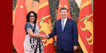 Xi Jinping meets Sri Lankan PM