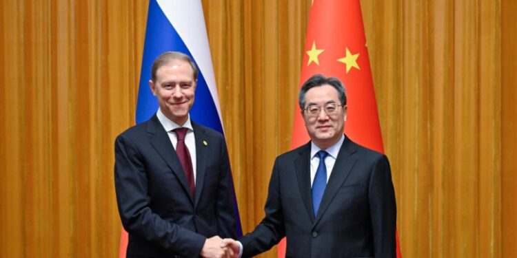 Chinese Deputy Prime Minister Meets with Russian First Deputy Prime Minister