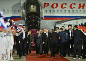 Vladimir Putin arrives in Beijing for a state visit to China