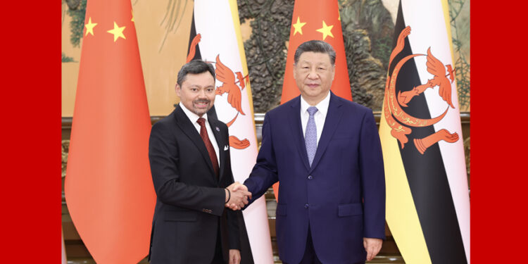 Xi Jinping meets Brunei Crown Prince, calls for deepening pragmatic cooperation